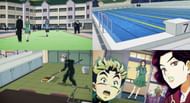 Josuke’s anime school (Image via David Production)